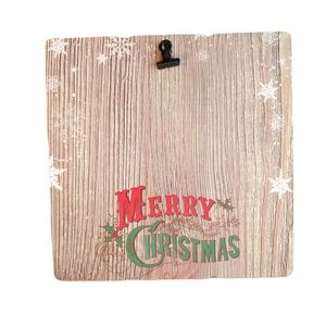 Merry Christmas Picture Clip Holder Frame